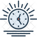 Afternoon Time Clock Icon