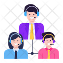 Customer Support Team Team Hierarchy Agent Network Icon