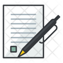 Sign Document Agreement Icon