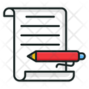 Agreement Paper Signing Contract Payment Plan Icon