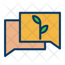 Agriculture Chat Eco Friendly Icon