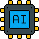 Ai Chip Processor Chip Artificial Intelligence Icon