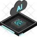 Ai Chip Architecture Icon - Download in Isometric Style