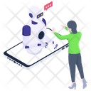 Virtual Assistant Robot Chat Robot Conversation Icon