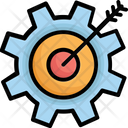 Aim Bullseye Cogwheel Icon