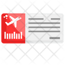 Air Ticket Traveling Boarding Pass Icon