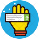 Air Ticket Hand Icon