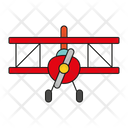 Aircraft Toy Airplane Biplane Icon