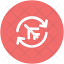 Airplane Reload Arrows Icon