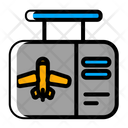 Airplane Flying Checking Icon