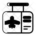 Airplane Flying Checking Airplane Plane Board Icon