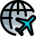 Airplane Mode Mode Globe Airplane Icon