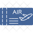 Airoplane Ticket Blank Pass Boarding Pass Icon