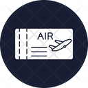 Airoplane Ticket Blank Pass Boarding Pass Icon