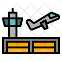 Airport Airplane Building Icon