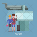 Airport Couple Plane Icon