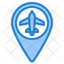 Airport Location Airplane Direction Icon