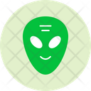 Alien Crying Emoticon Ideogram Icon