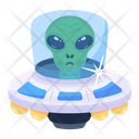Ufo Alien Ship Extraterrestrial Icon
