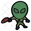 Gun Alien Vector Icon