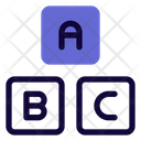 Abc Block Abc Cube Alphabet Block Icon