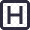 Alphabet Letter H Icon