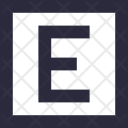 Alphabet Letter E Icon