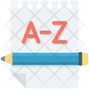 Alphabet Calligraphy English Icon