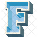 F Letter Capital Icon