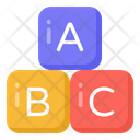 Alphabetic Blocks Abc Blocks Education Icon