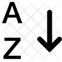 Alphabetical Sorting Icon