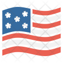 American Usa Flag Icon