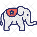 American Democratic Symbol American Emblem Elephant Symbol Icon