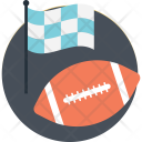 Rugby Ball Flag Icon