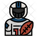Americanfootballplayer Avatar Athletes Icon