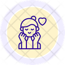 Icono De Linea De Amor Propio Icono
