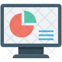 Analytics Infographic Monitor Icon