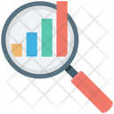 Analytics Infographic Magnifier Icon