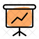 Analytics Presentation Growth Chart Growth Presentation Icon