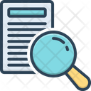Analyze Document Examine Icon