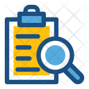 Analyze Magnifier Clipboard Icon