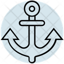 Summer Anchor Navy Icon