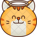 Angel Emoticon Cat Icon