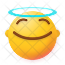 Angel Emoji Smile Icon