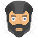 Angry Beard Man Icon