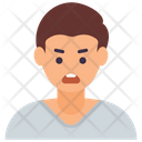 Angry Boy Annoyed Irritated Boy Icon