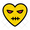 Angry Face Heart Icon