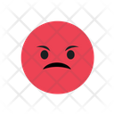 Angry Face Emoji Emoticons Icon