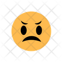 Angry Face Emoji Emoticons Icon