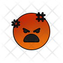 Angry Face Expression Icon